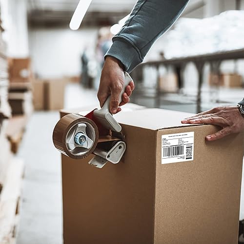 Miniatura 63 de MFLABEL 2x4 Shipping Labels - 25 Sheets (250 Labels) for Laser & Inkjet Printers, 10-UP FBA Address Stickers, Matte White Self-Adhesive Mailing