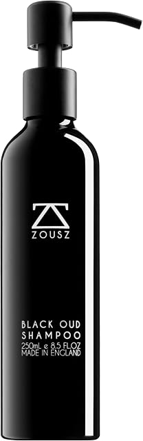 ZOUSZ Beard Shampoo For Men - Black Oud Cleansing, Vitalising and Nourishing Daily Beard Wash Containing Natural & Organic Ingredients + PRO-Vitamins - 250mL