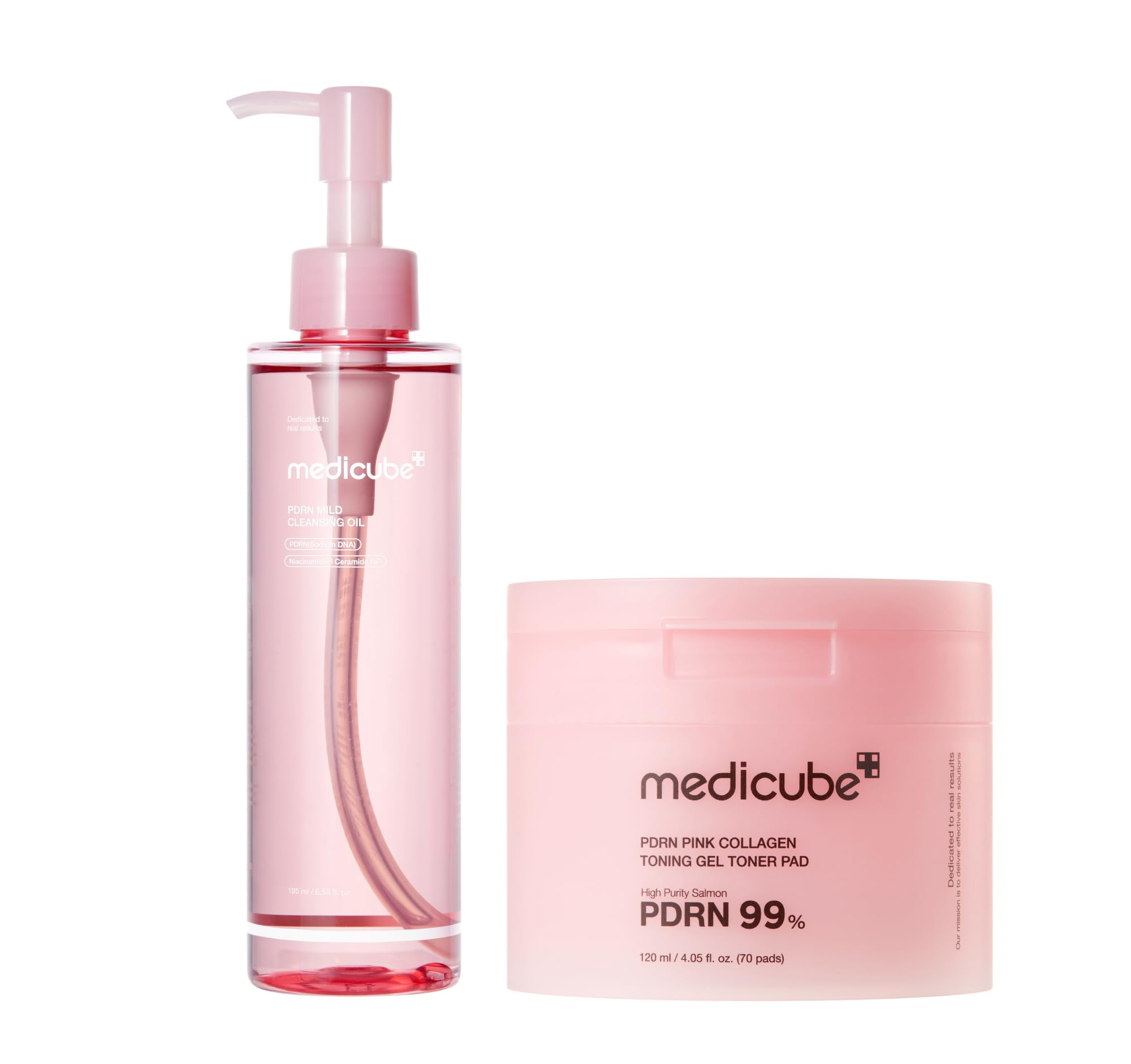 medicube PDRN Uneven Skin Care Duo - PDRN Cleansing Oil & Toner Pads