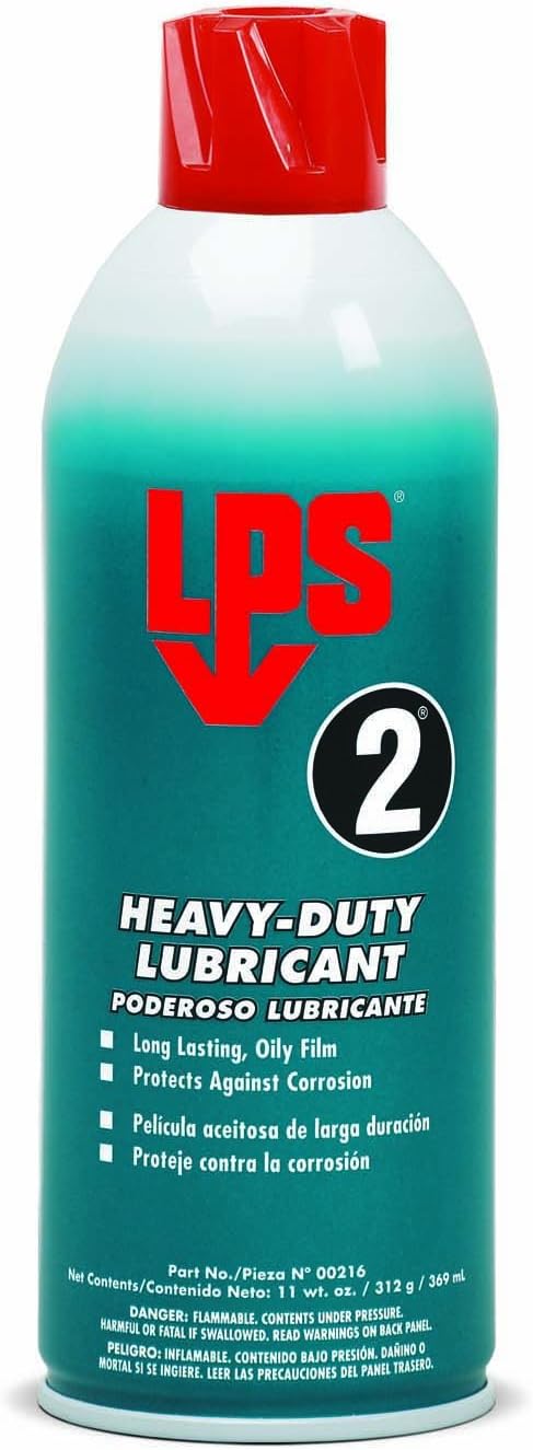 LPS 2 Heavy-Duty Lubricant, 11 oz Aerosol (Pack of 12)
