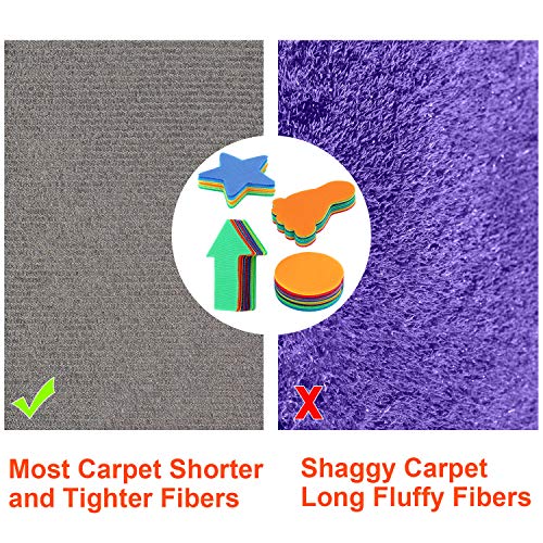 Marqueurs de tapis 8 couleurs avec numéros et formes variées - 4