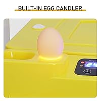 Vista 4 de 36 incubadoras de huevos para incubar huevos, incubadora de huevos de gallina con vela de huevos, giro automático de huevos y temperatura, control