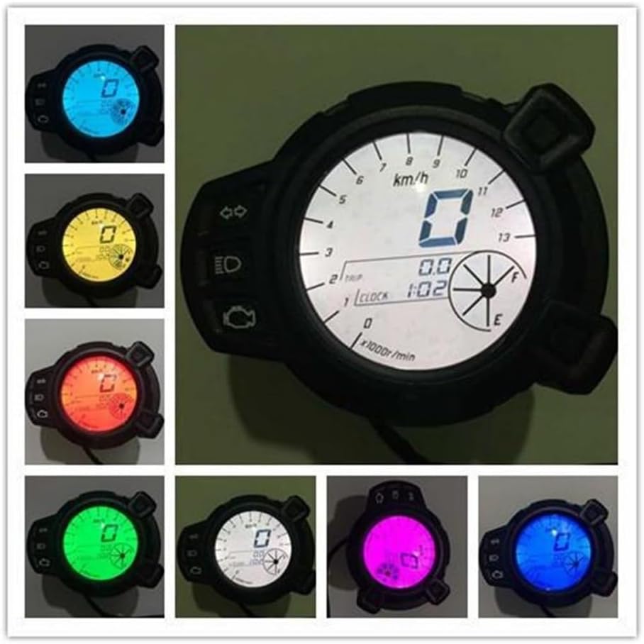 Odometer Speedometer 12V Motorcycle Instruments Gauges Digital Display Screen Motorcycle Tachometer Odometer For BWS125 DC 12V Motorcycle