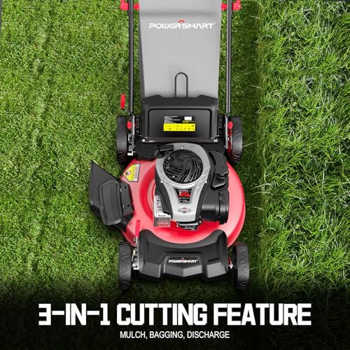 Powersmart 21 Inch Self Propelled Gas Lawn Mower, 140Cc Briggs And Stratton Engine thumb #4