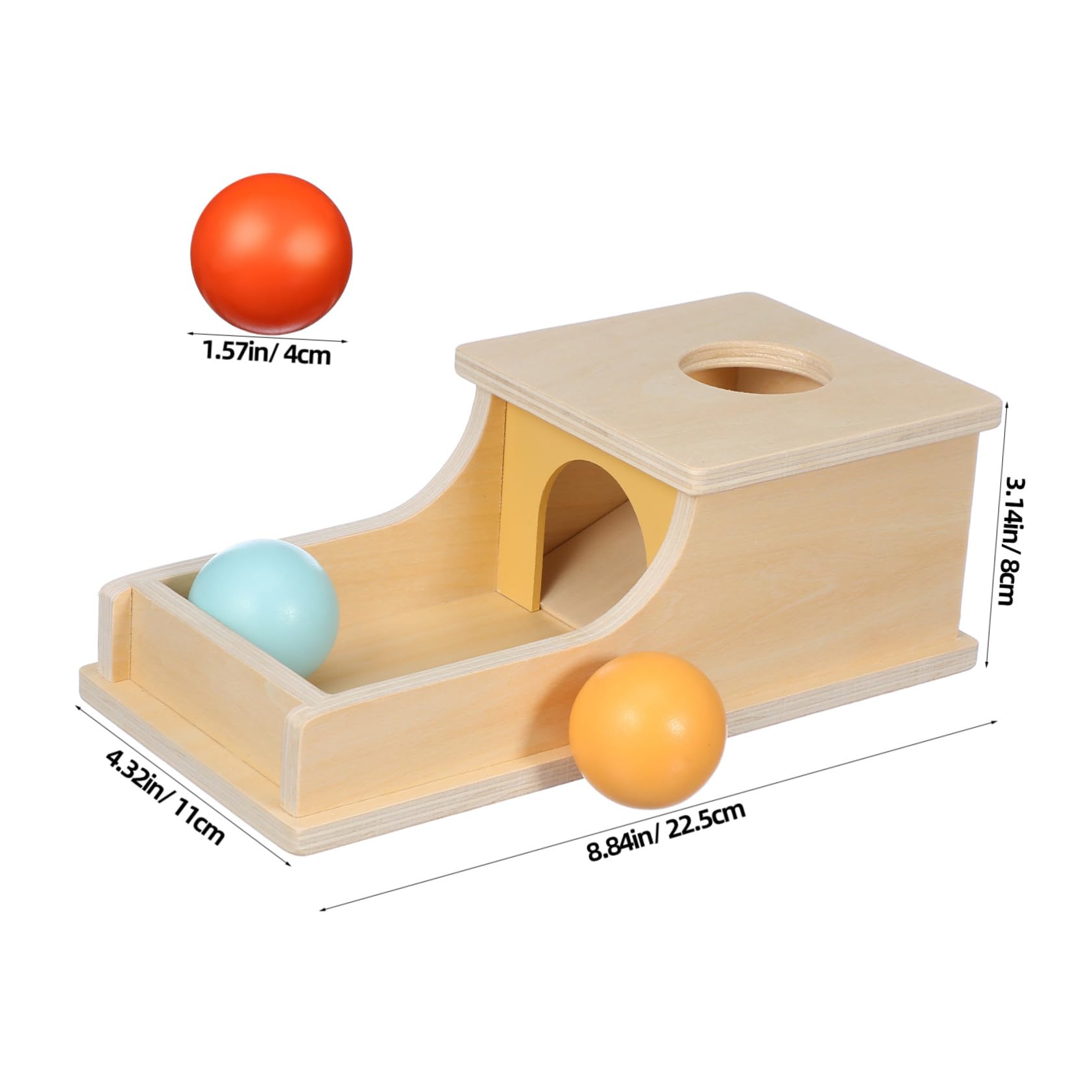 Caja de Monedas de Madera 1pieza Juguete Educativo para Niños | Entrenamiento de Motricidad Detallada, Fomenta la Concentración, para Bebés y Niños