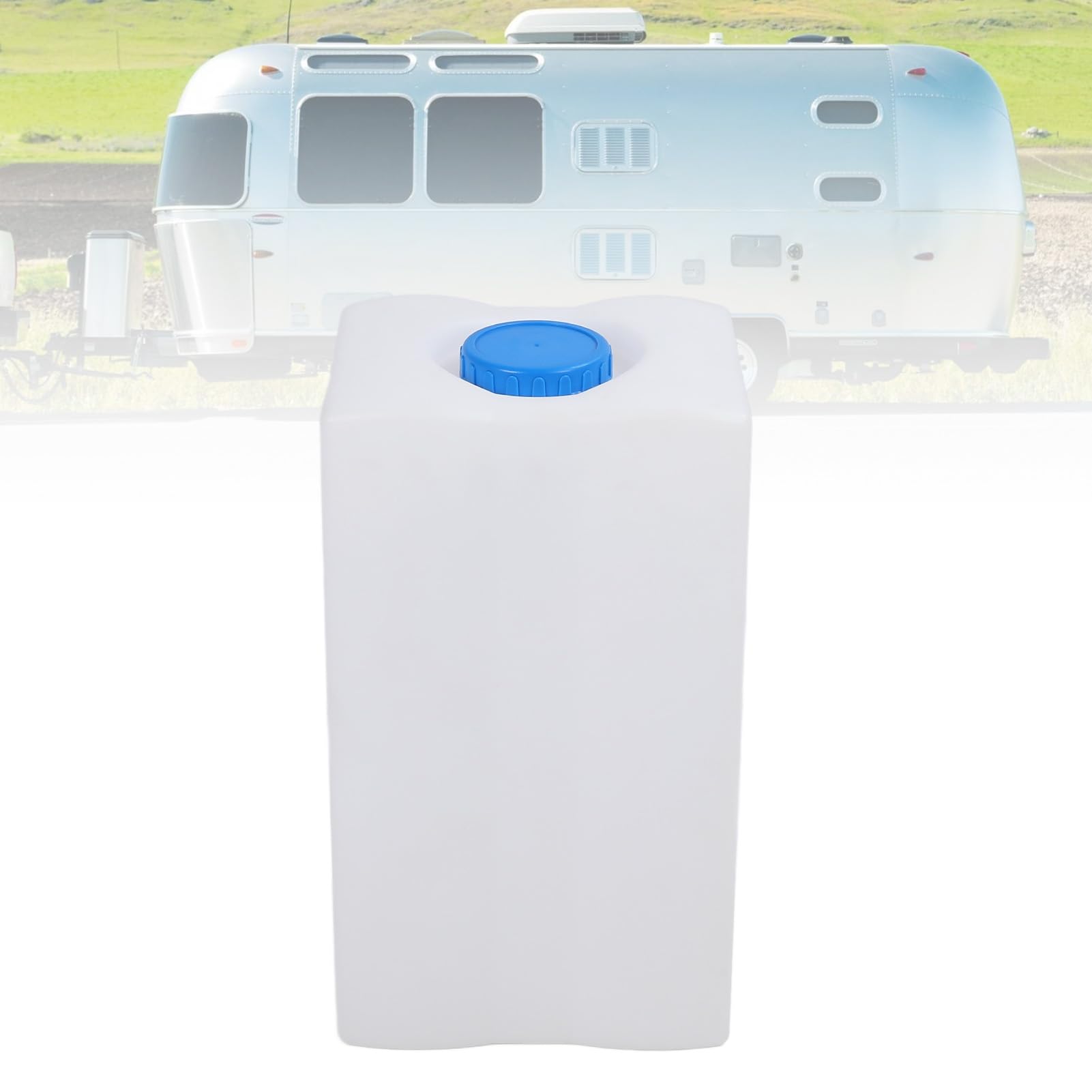 Depósito de agua de 9.2 galones para caravana, resistente, grado alimenticio, perforación flexible, excelente sellado para exteriores, caravana, remolque, barco, LLDPE, 1 unidad