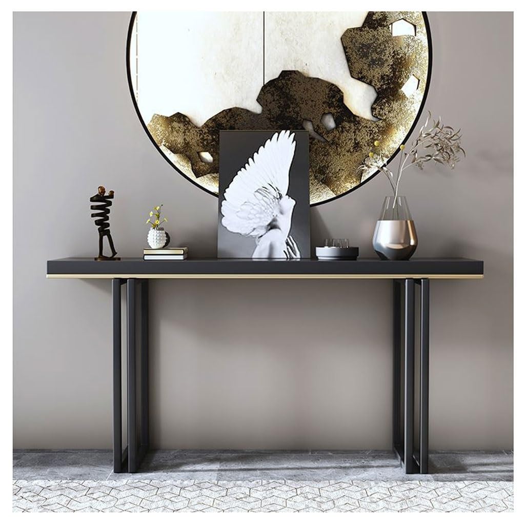ENGENDER Console Tables Chinese Entryway Table Long Solid Wood Offering Modern Household Bar Living Room(L120*W30*H80)