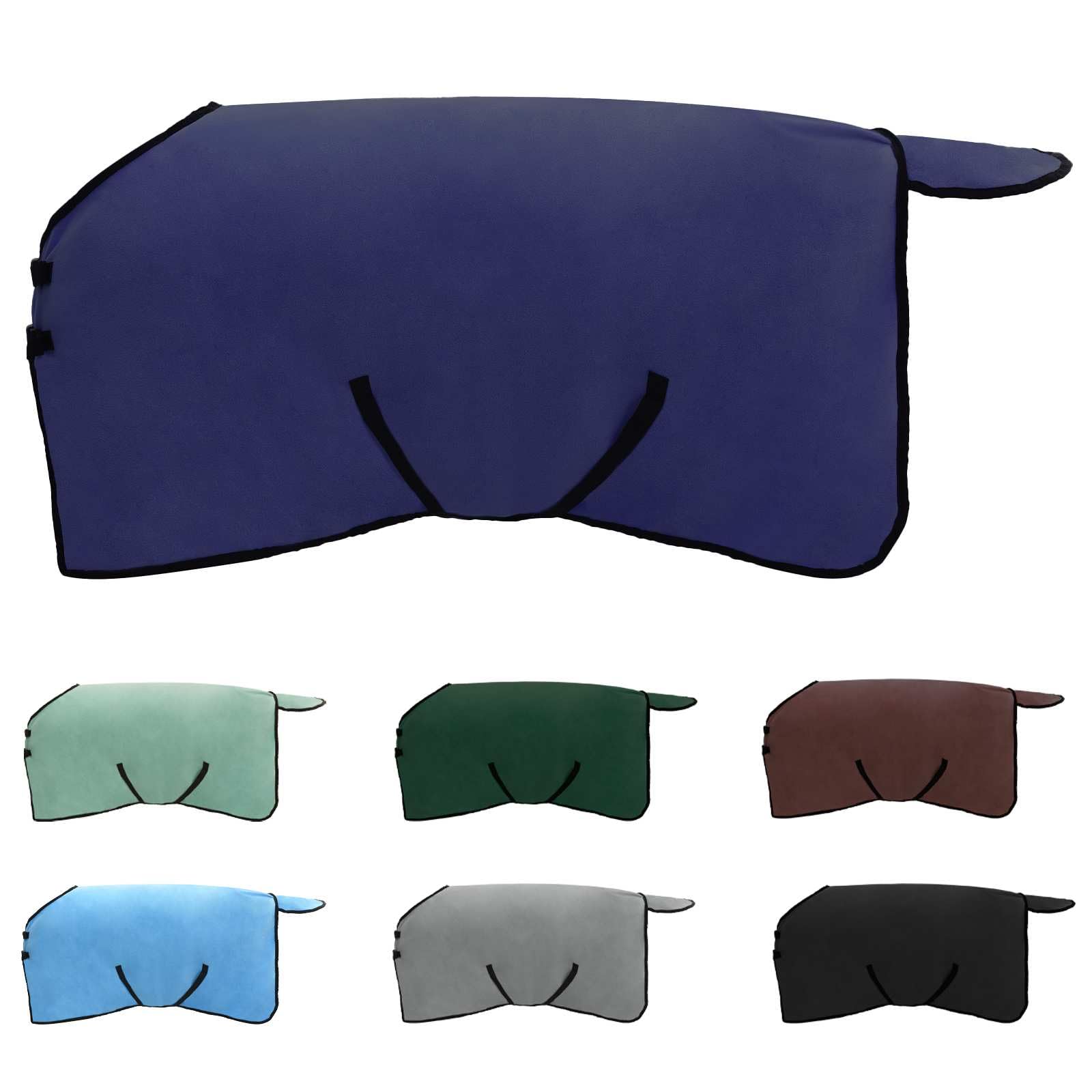 vidaXL Pferdedecke Marineblau 105 cm Polyester-Fleece