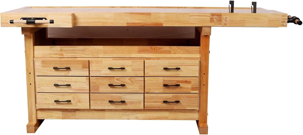 9 Drawer Butcher Block Workbench