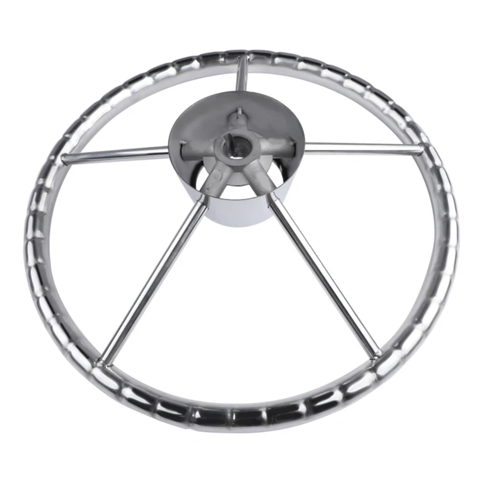 Volante marino Accessori for barche Volante marino da 13-1/2'' in acciaio inox a 5 razze con pomello Per la riparazione