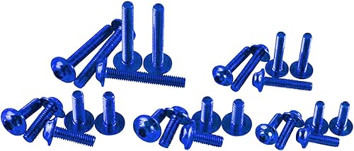 Miniatura 2 de Kit de pernos de carenado de motocicleta, tornillos de carrocería, 177 piezas, repuesto de tuerca, aleación CNC, M6, M5, tuerca de clip para