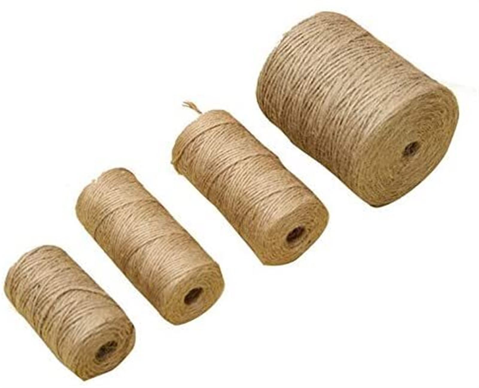 Sznurek jutowy do ogrodu Sznurek jutowy do ogrodu, 2mm juta konopna lina sznurkowa do rękodzieła DIY wystrój domu 30-300 metrów(2mm 300m)