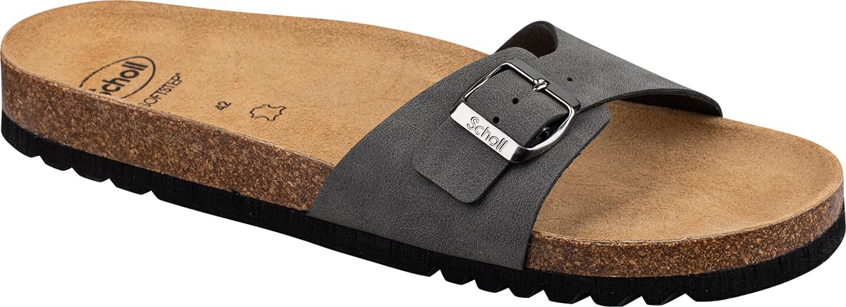 Scholl Men's Simon Sandal, grey, 7 UK