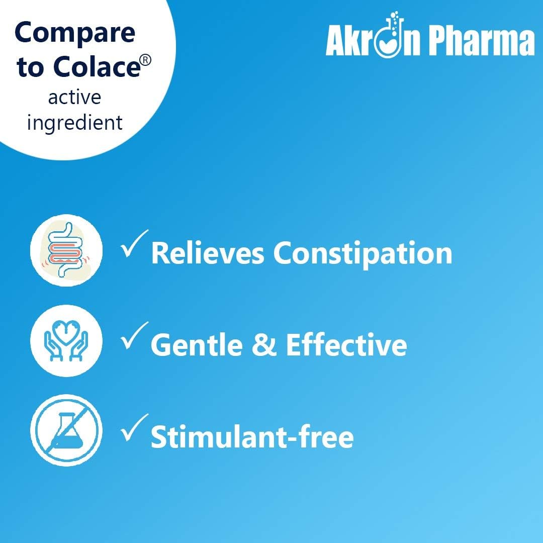 Docusate Sodium Stool Softener Laxative, 100 mg, Softgels, 100 Count (Pack of 3)