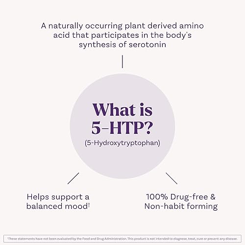 Miniatura 5 de Natrol Melatonina + ayuda para dormir de liberación temporal de 5 HTP, fórmula de triple acción, calma la mente, duerme más rápido y permanece