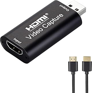 MYPIN Video Game Capture Card - HDMI to USB 2.0-1080p 30fps Video Recorder Gaming, Live Streaming, Teaching, Video Conference for Xbox 360/ Xbox One/ PS4/ Wii U,DSLR Camcorder Action Cam