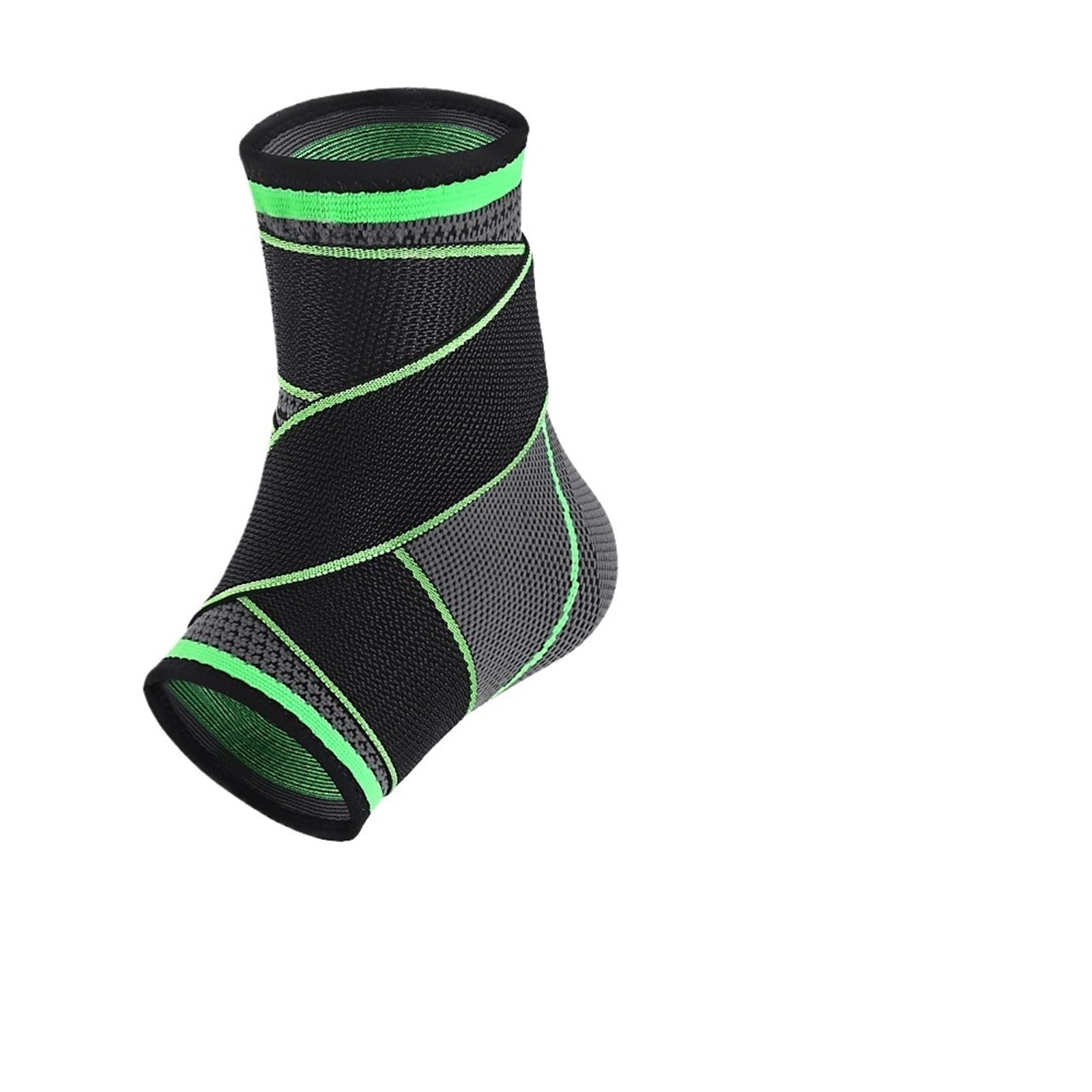 tutore caviglia Supporto for caviglia, bendaggio for ferita, pallavolo, basket, fitness, regolabile, calzini for(GREEN,M)