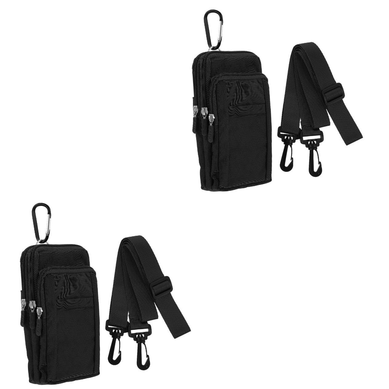 2 Piezas Bolsa De Mensajero Riñonera Billetera Cruzada para Teléfono Bolso Pequeño Monedero para Celular Riñonera Caparazón Tela De Nailon Tonos Terrestres