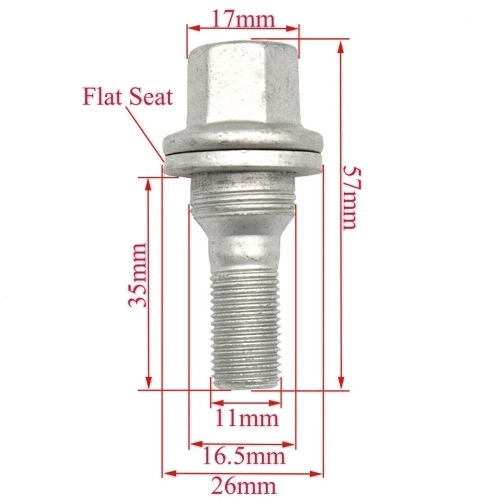Bulloni ruota auto Compatibile Con Citroen Per C6 2005 Set Di 4 Dadi Per Cerchi In Lega In Acciaio Per Auto OEM: 9644576680