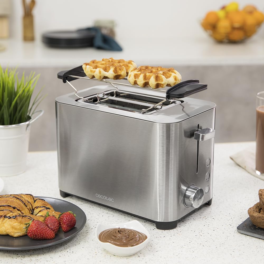 Tostapane Russell Hobbs Heaton 2 Fette - Fessure Larghe, 6 Livelli Doratura, Funzione Scongela E Riscalda