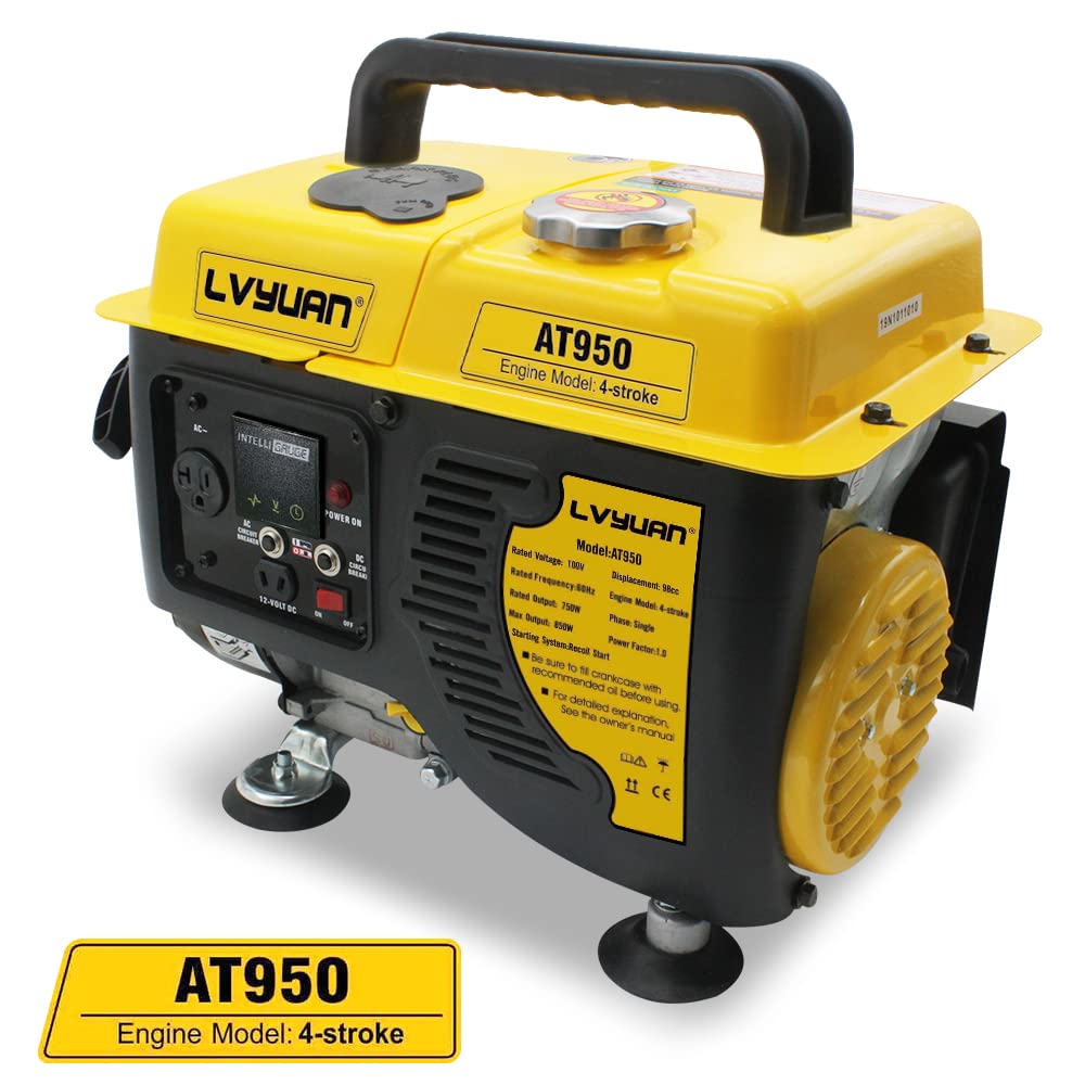 Amazon.co.jp: LVYUAN(リョクエン) 小型発電機 ガソリン発電機