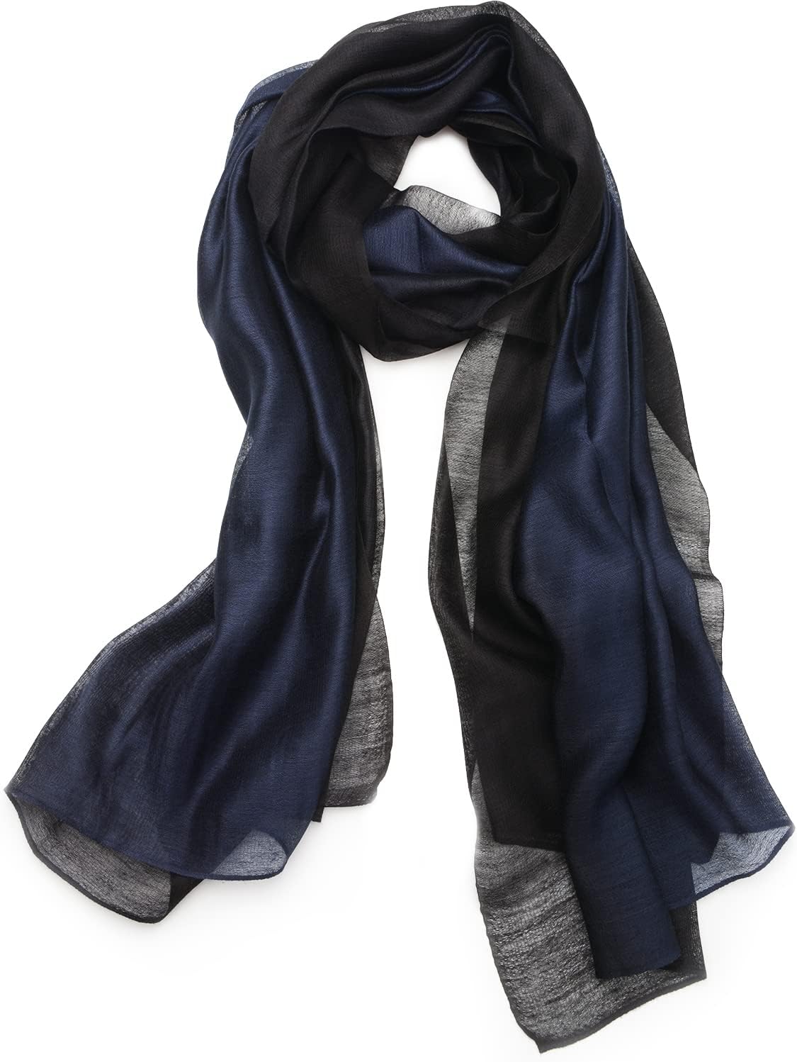 SNUG STAR Cotton Silk Scarf Elegant Soft Wraps Color Shade Scarves for Women