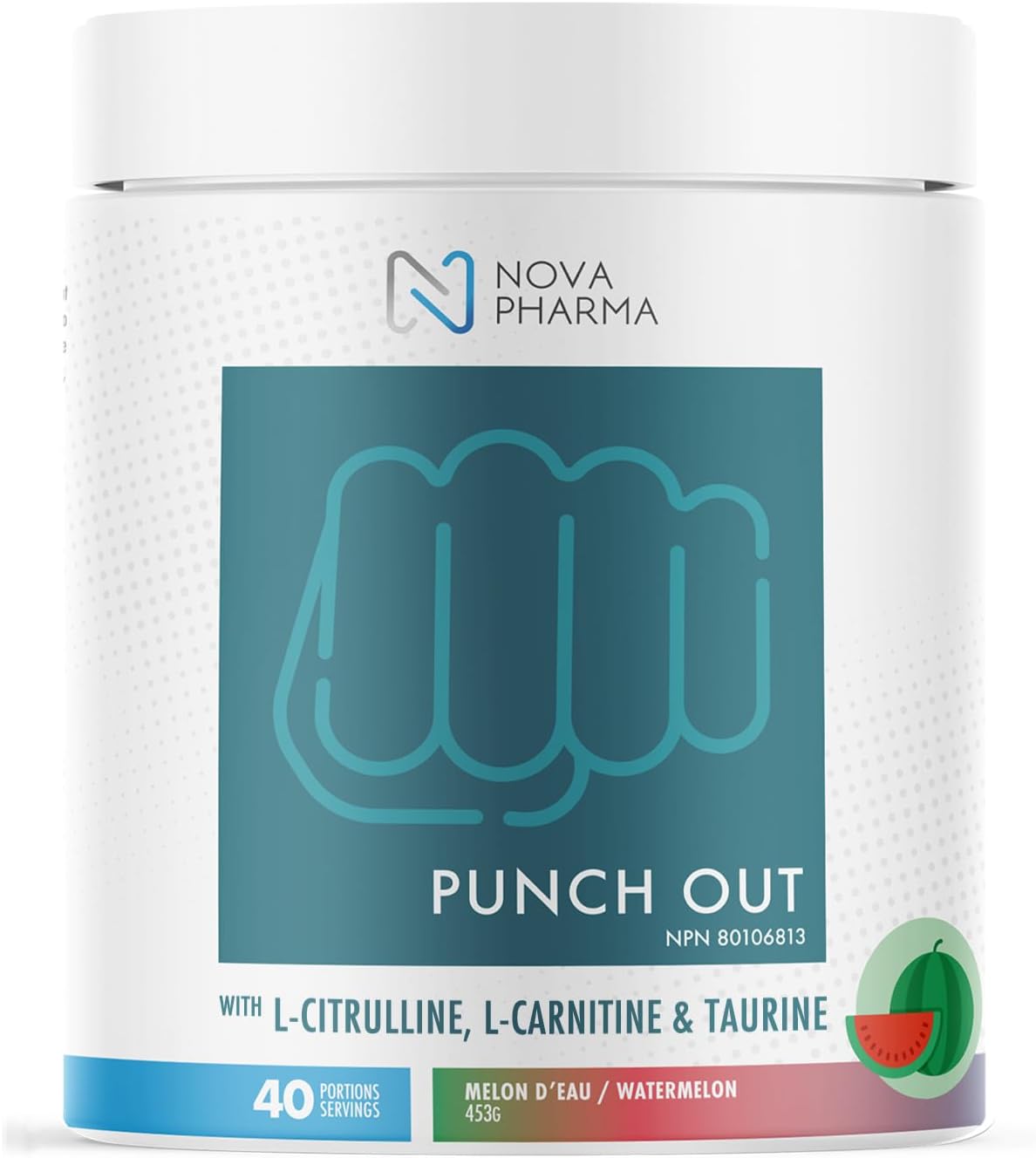 Nova Pharma Punch Out Pre Workout Powder LCarnitine and Antioxidant