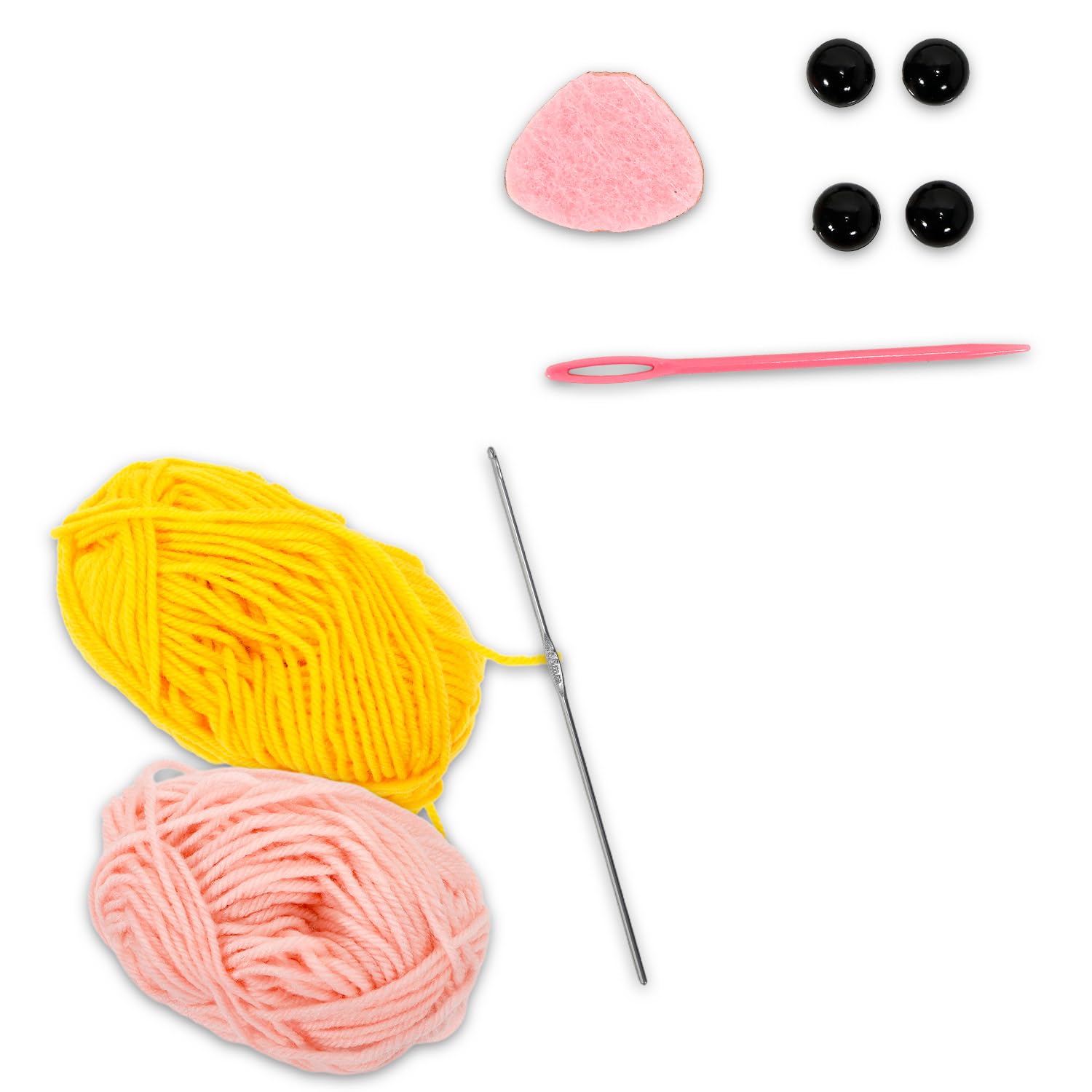 Kit all'uncinetto per principianti, motivo: Winnie The Pooh, con motivi all'uncinetto, filati, adesivi, altro ancora, kit Disney Craft per bambini