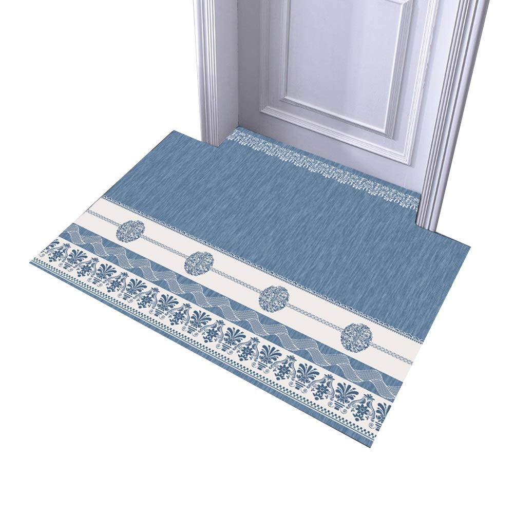Tapis d'entrée antidérapant lavable et moquette de porte grand format