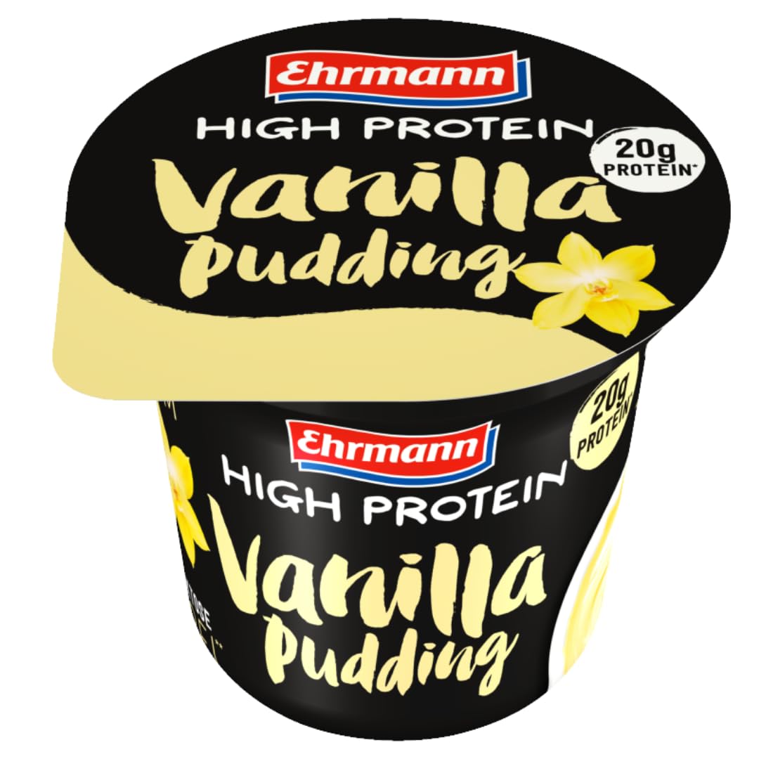 Ehrmann HIGH PROTEIN VANILLA PUDDING 200 gramm x 8 Stück [Frischegarantie]