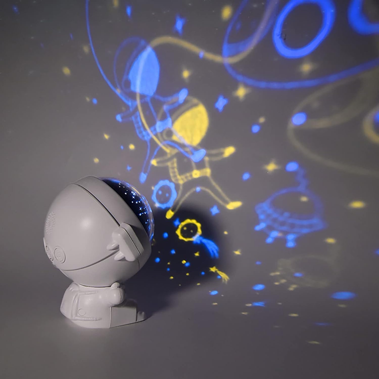 Veilleuse d'ambiance veilleuses projecteur d'étoiles Lampe de Nuit Galaxie Astronaute projecteur Spatial étoilé Lampe de Plafond à LED
