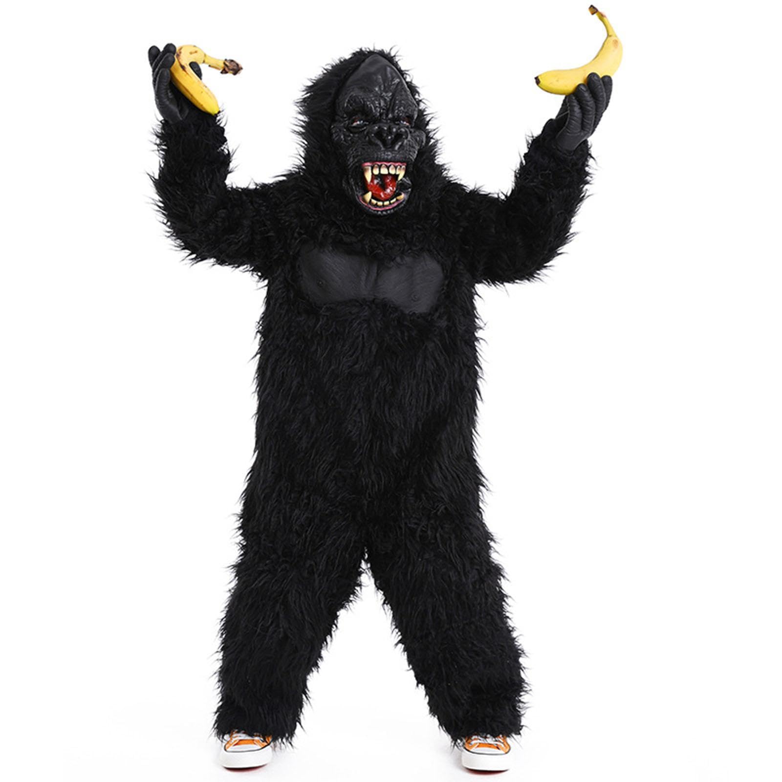 Costume da Gorilla di Halloween, Cosplay Animale Realistico per la Festa di Compleanno in Maschera, L dai 12 ai 14 Anni