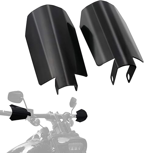 StarknightMT Protecciones de Mano para Motocicleta Negras de Corte Ataúd en Acero Inoxidable Compatibles con Modelos Touring 2006-2022 Road Glide