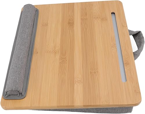 Miniatura 4 de Laptop Table Multifunction Ergonomic Lap Desk Bed Tray with Soft Cushion for Reading Writing Working Travel Lightweight Portable Sturdy Durable Safe