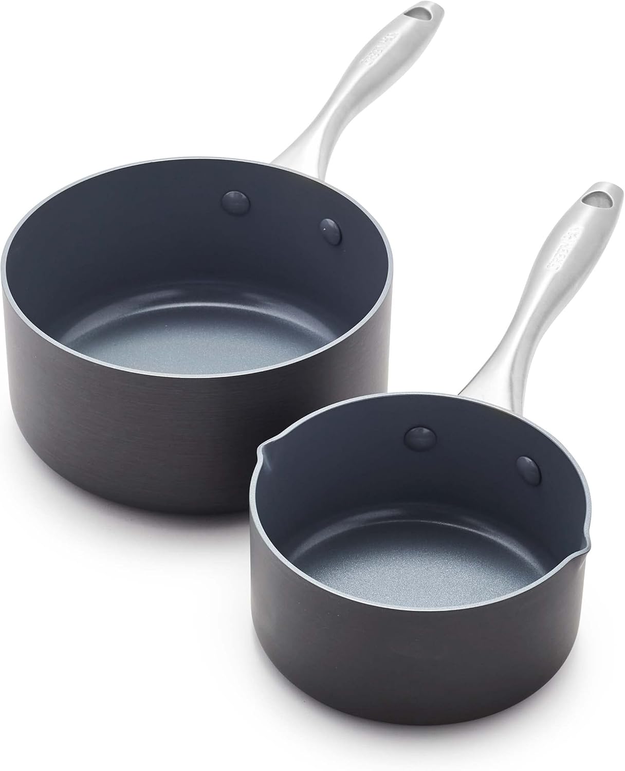 GreenPan Lima Hard Anodized Healthy Ceramic Nonstick 1QT and 2QT