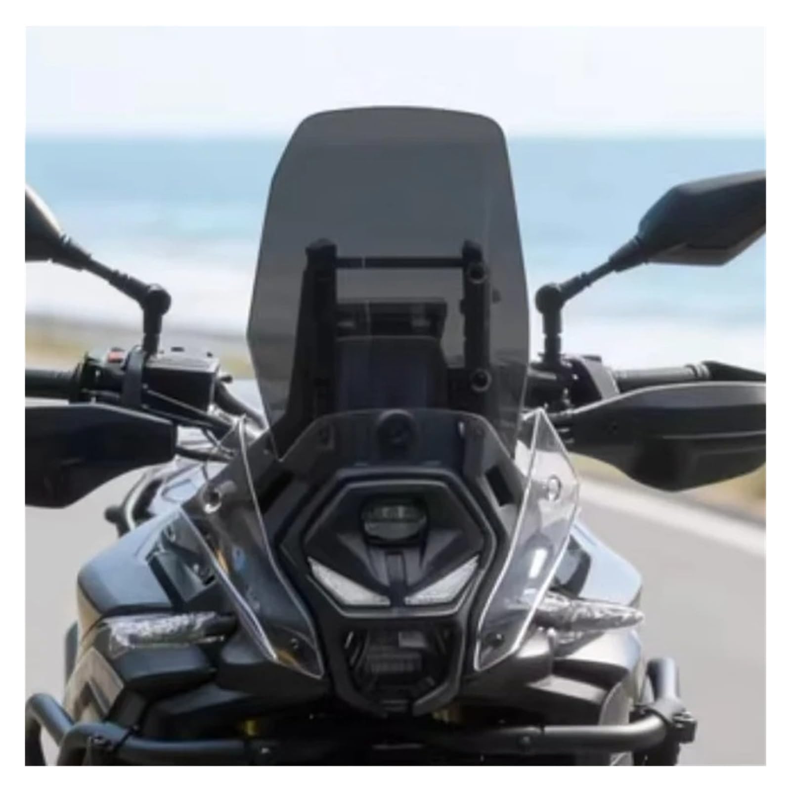Cupula Universal Moto para VOGE para DS800X DS 800 DS800 XDS 800X Rally 2025-2026 con Deflector Aire Altura Adicional Parabrisas De Motocicletas Deflector De Viento(Height 32 Smoke Gray)