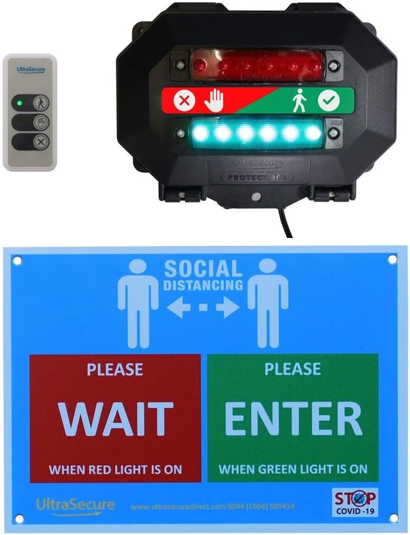 Wireless Customer Entry Control Door Traffic Light Queue Management ...