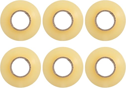 6 Pack Clear Hockey Tape Multipurpose Tape Roll Shin Pad Sock Tape Roll Sports Gear 2.4cmx28M Hockey Sports Gifts