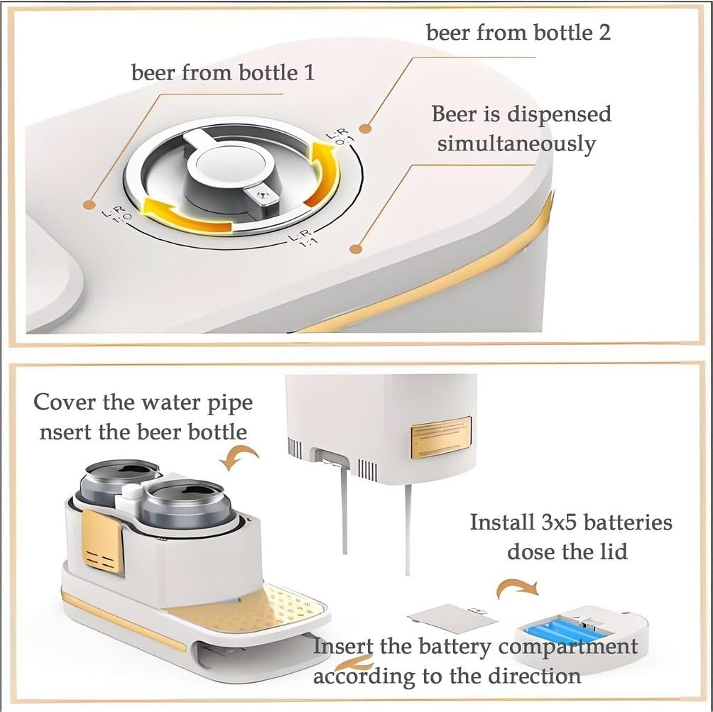 Dispensador De Cerveza, Espumador De Cerveza Portátil, Espuma Vibratoria Dispensador De Cerveza, Regalo De Amantes De La Cerveza