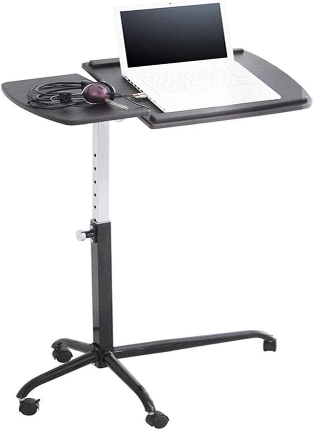 Bed Tray Table for Eating and Laptops Lazy Bedside Table Portable Laptop Desk Cart with Tilting Surfacesfor Home Office Does Not Take Up Space Bedside Tab