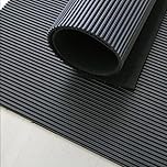 Fine Ribbed Black Rubber Matting | Thick Heavy Duty Floor Mat, Indoor & Outdoor, Non-Slip, Waterproof & Easy to Cut | Ideal for Garage, Vans, Gym, Shed Floor | 1200mm Wide 3mm Thick (0.5m x 1.2m)