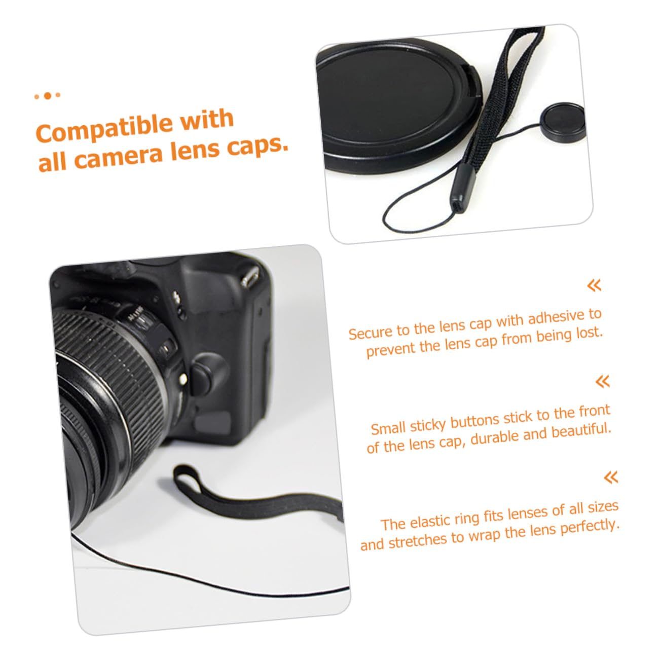 KOMBIUDA Correa Adhesiva Pérdida Cámara De Soporte Ergonómico Y Adhesivo Fuerte Fotografía Y Protección De Equipos