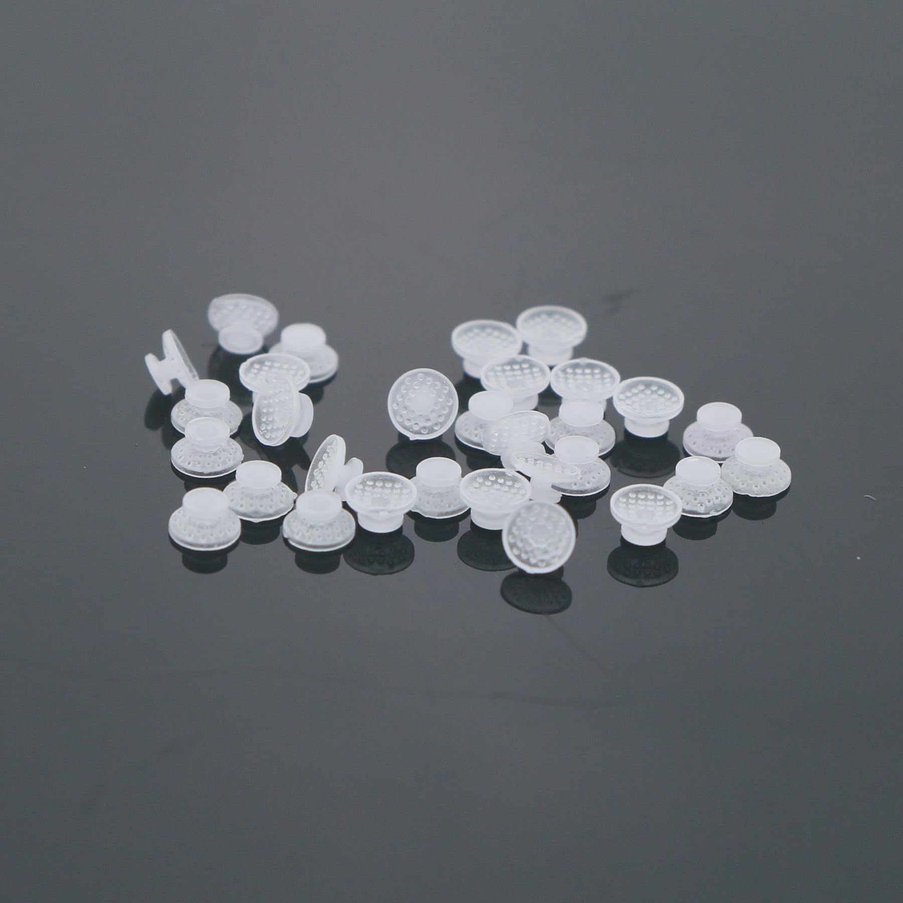 100Pcs Lingual Buttons Transparent Ceramics (100Pcs Lingual Button-C)