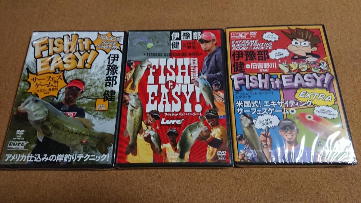 釣りDVDセット　FISH it EASYイヨケン Amazon.co.jp: 未開封 伊豫部健 イヨケン DVD フィッシュイット