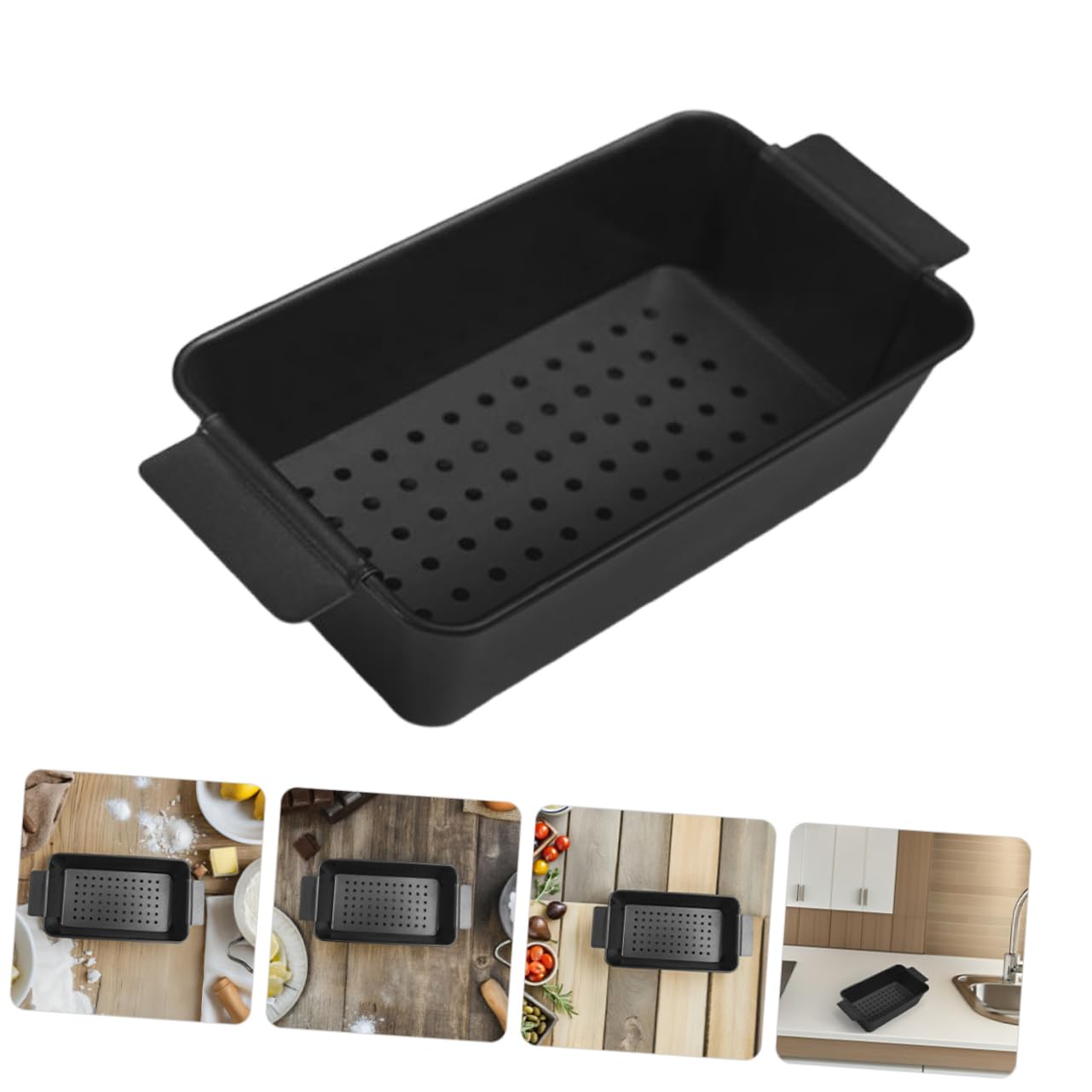 2kawałki Czarny Mould Do Pieczenia Chleba z Pokrywką Nieprzywierająca Forma Do Pieczenia Wytrzymały Wypiekacz Chleba i Mięsa Wypieki