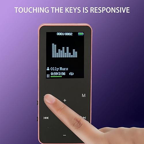 Miniatura 2 de Reproductor de MP3 Bluetooth, reproductor MP3 MP4 digital con pantalla HD de 1.8 pulgadas, memoria de 8 GB de 128 GB expandible, reproductor