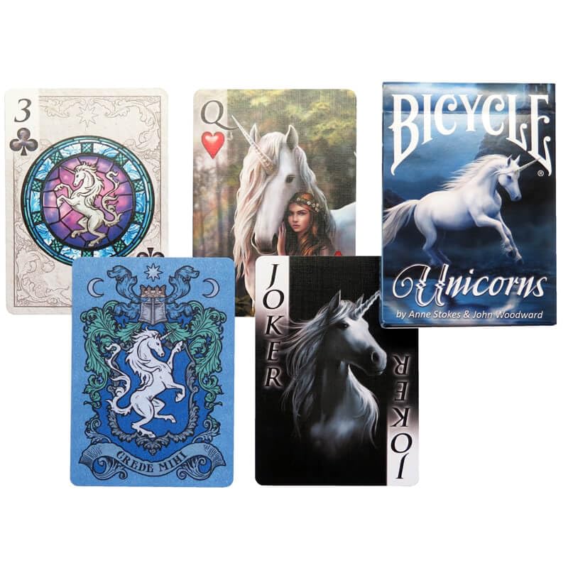 Amazon.com: Bicycle Anne Stokes Unicorns Playing Cards : Toys & Games