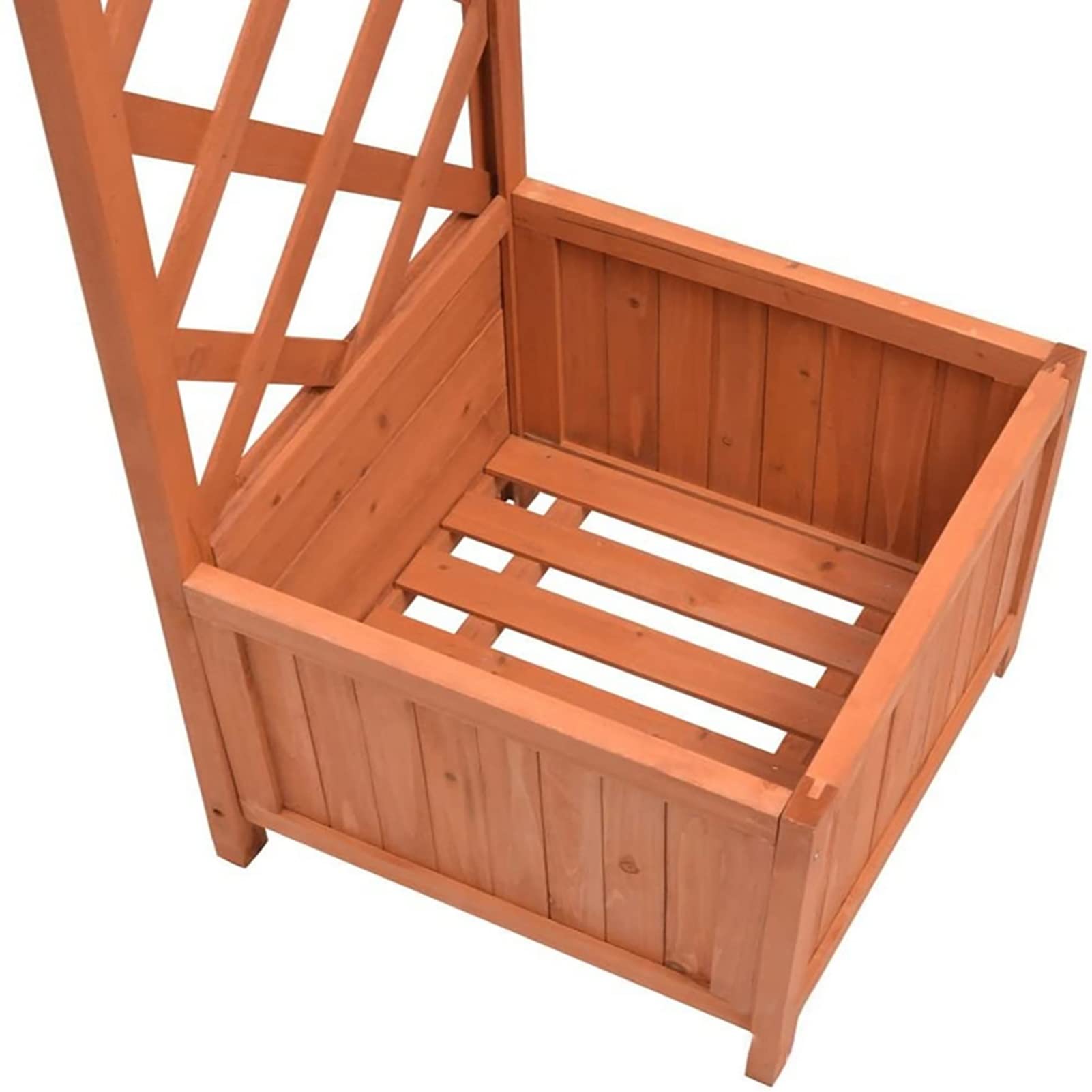 Zewnętrzna Pergola ogrodowa z litego drewna jodłowego z konstrukcjami sadzarki Trawnik Terrance Drewniana Pergola Entryway Arch Arbor Trellises Sadzarka