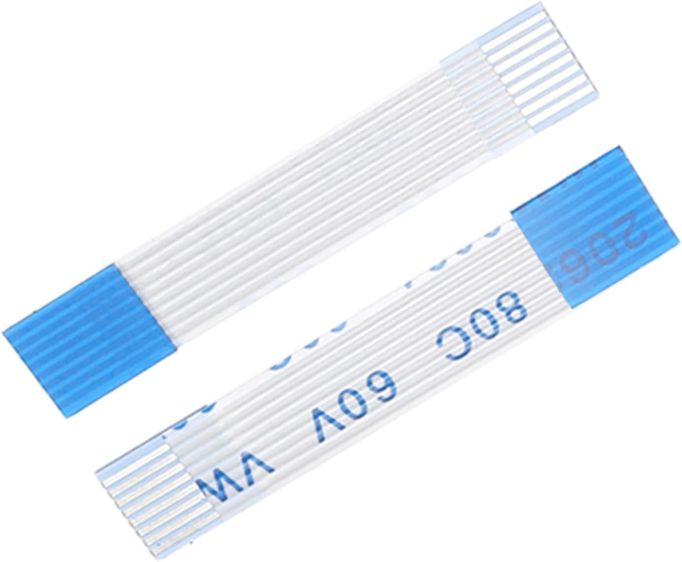 sourcing map Flexible Flat Cable, 30mm 1mm Pitch 8 Pins FPC FFC Flexible Ribbon Cable for LCD TV Car Audio DVD Player 5Pcs (B Type)