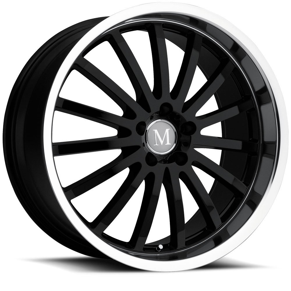 Mandrus Millennium 20 Black Wheel / Rim 5x112 with a 25mm Offset and a 66.56 Hub Bore. Partnumber 2085MAM255112B66